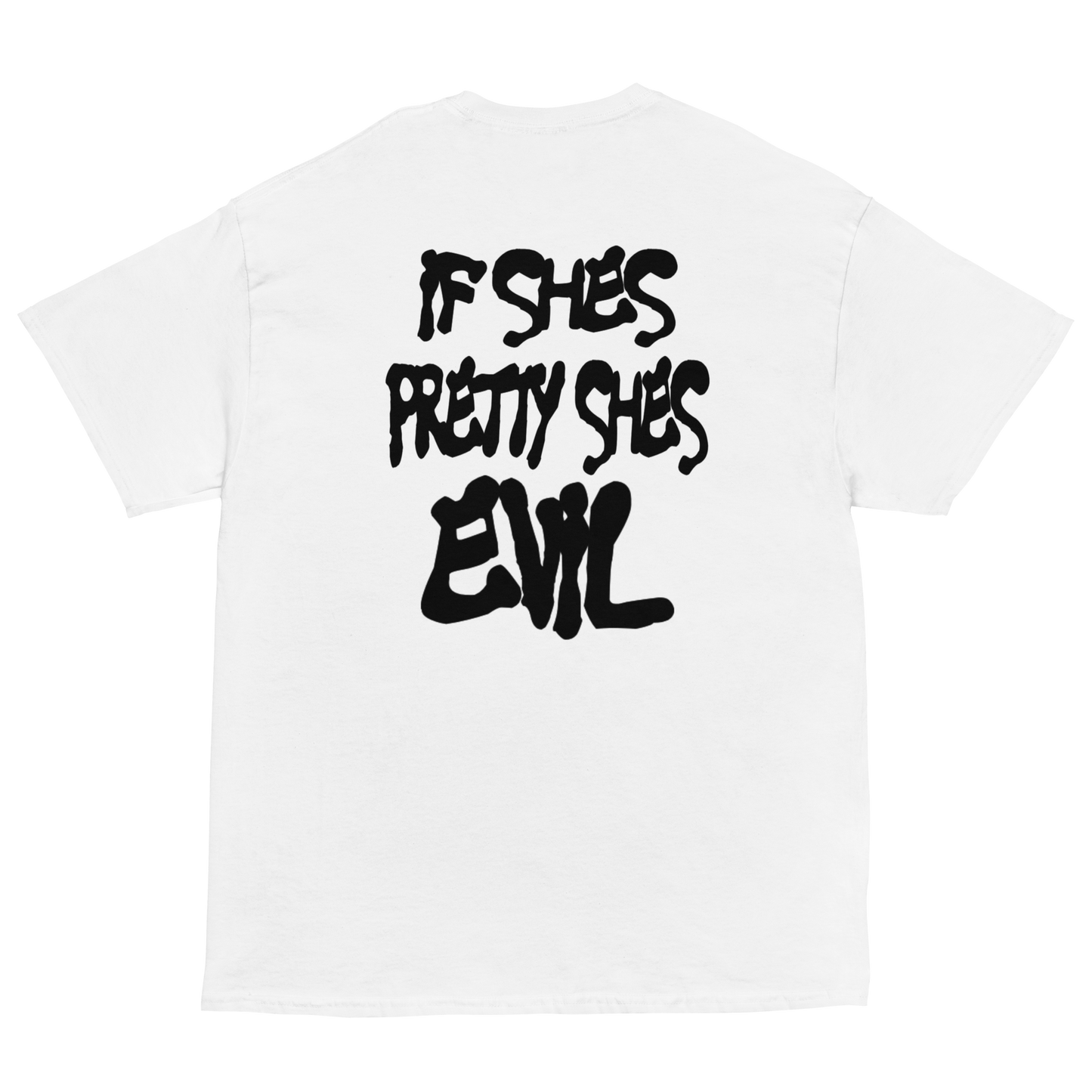 WHITE/BLACK SHES EVIL TEE