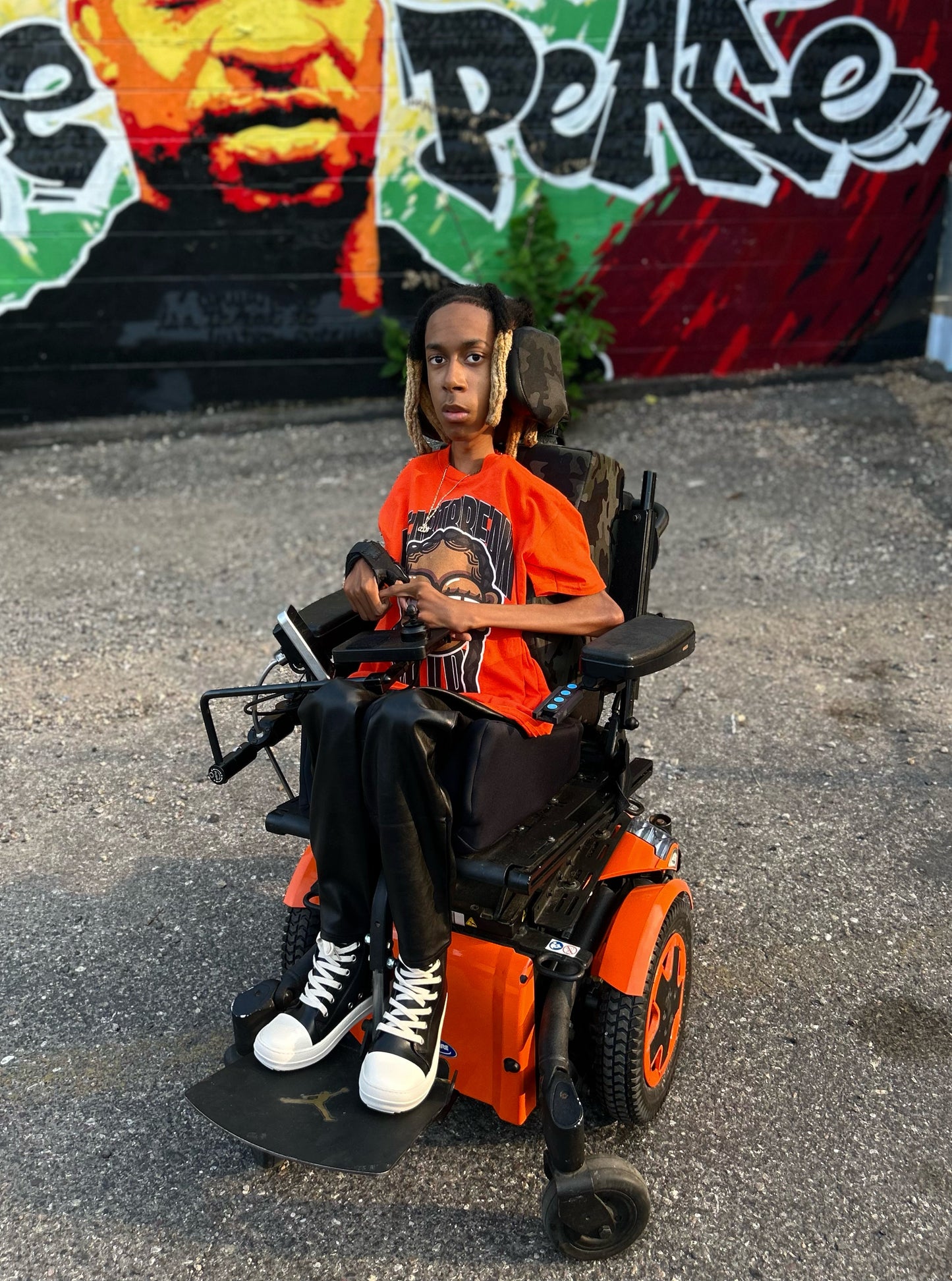 ORANGE/BLACK FEMALE HBK TEE