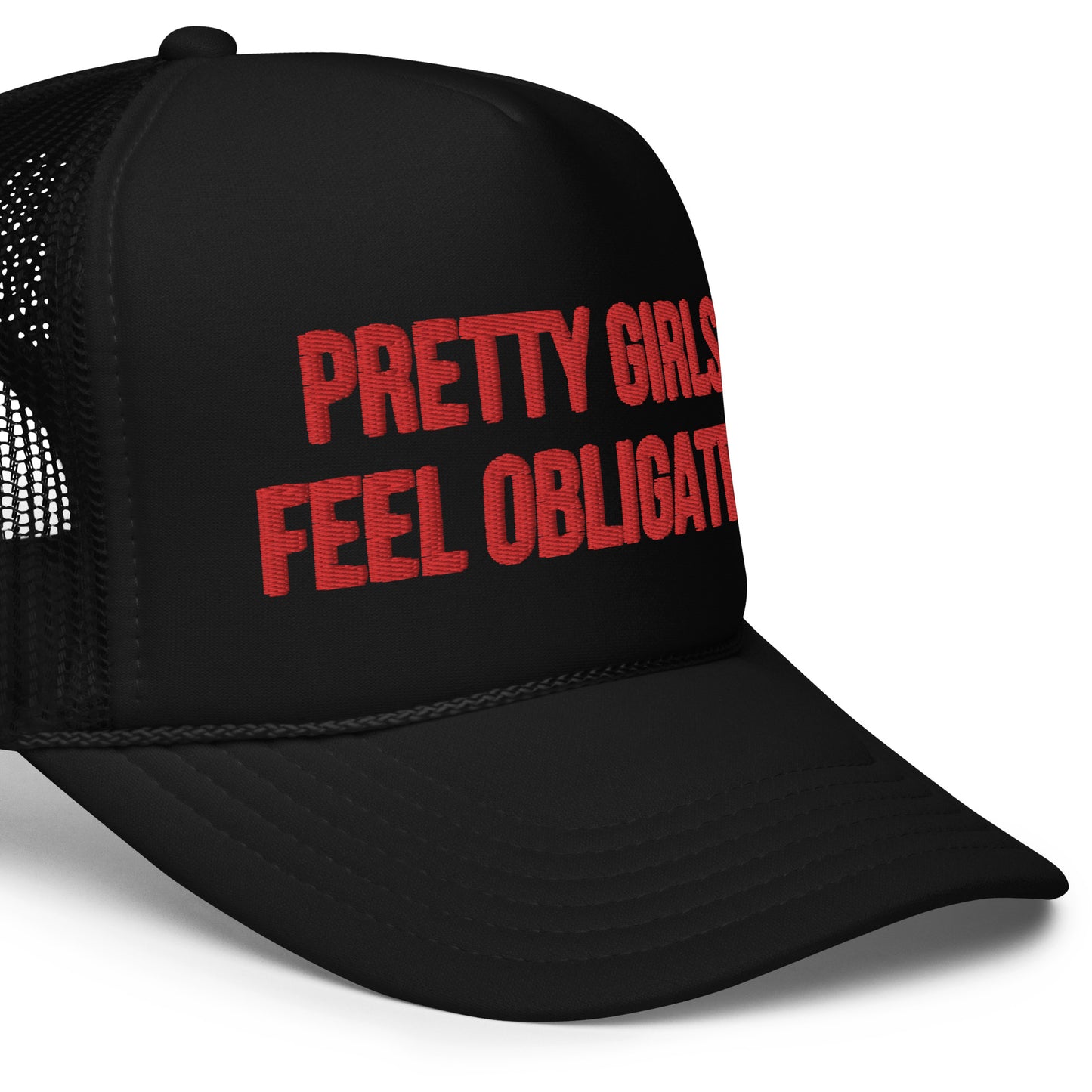 BLACK/RED OBLIGATED TRUCKER