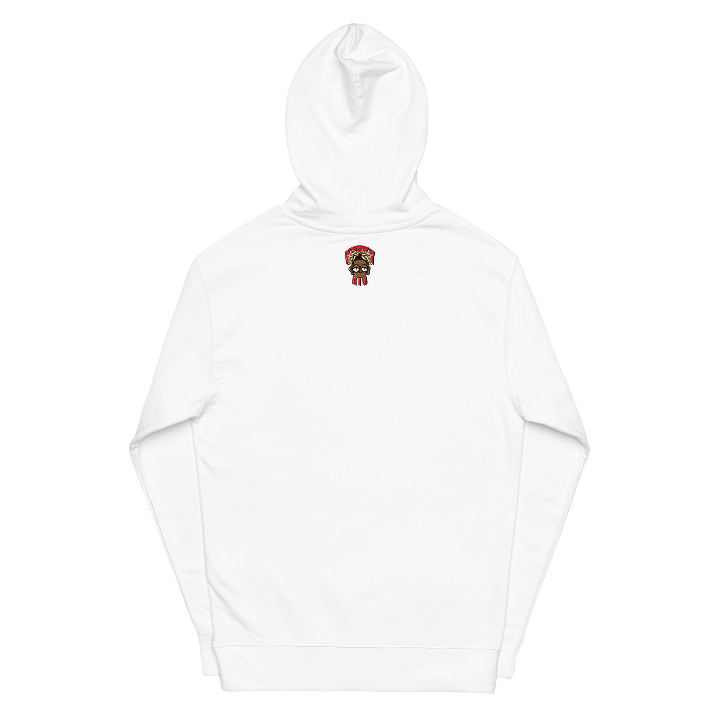 WHITE/RED HBK HOODIE