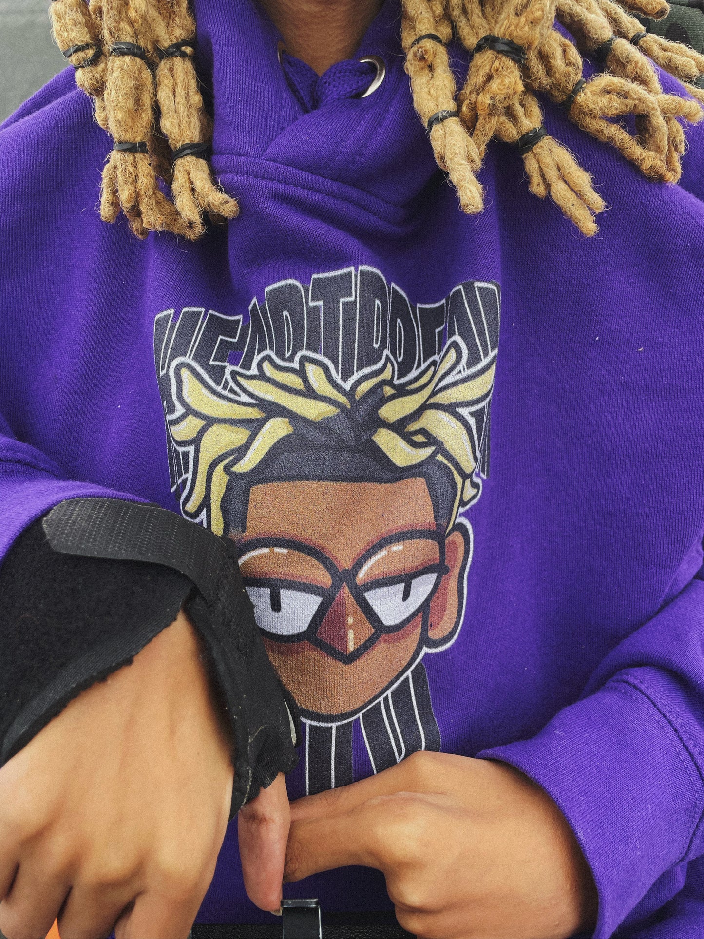 PURPLE/BLACK HBK HOODIE