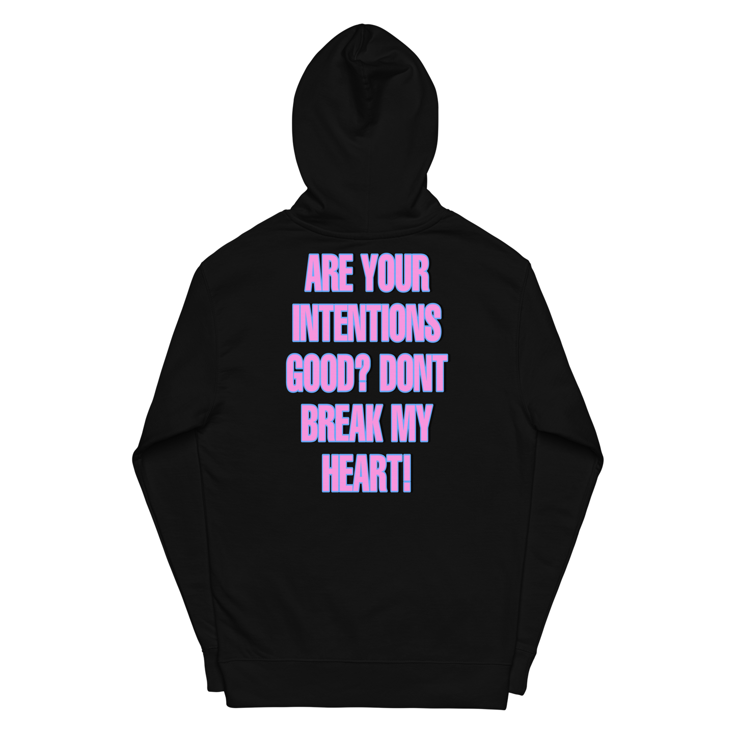 FEMALE HBK "INTENTIONS" HOODIE BLACK/PINK/BLUE