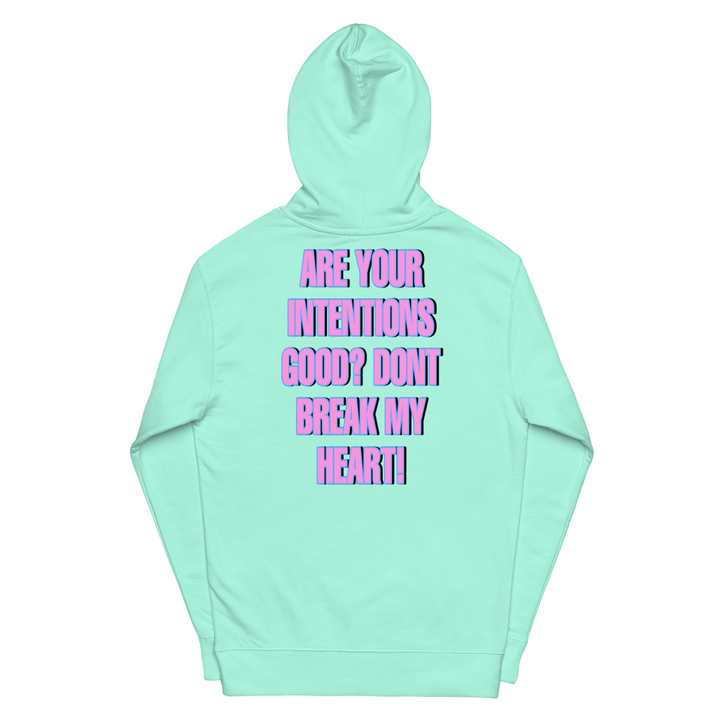 FEMALE HBK "INTENTIONS" HOODIE /MINT/PINK