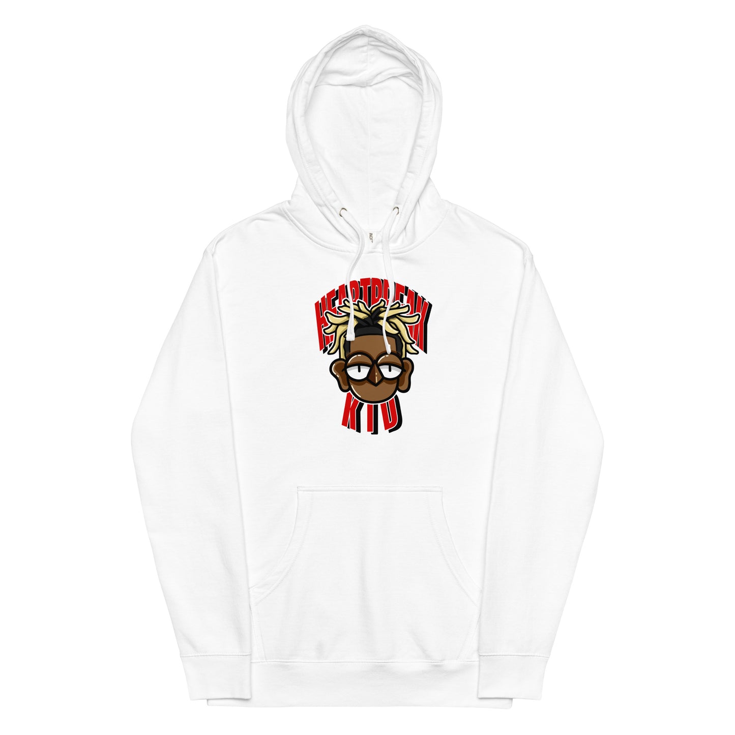 WHITE/RED HBK HOODIE