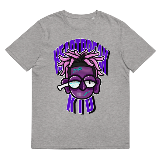 GREY/PURPLE HEARTEATER TEE